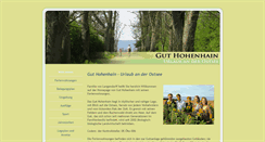 Desktop Screenshot of guthohenhain.de